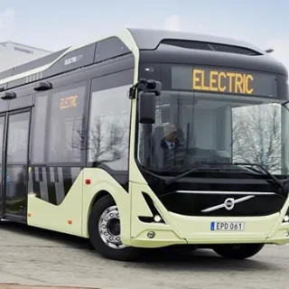 Volvo electric bus first test