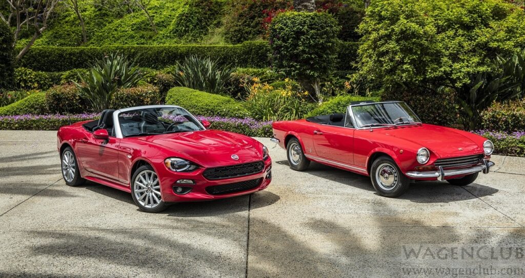 fiat 124 convertible new old