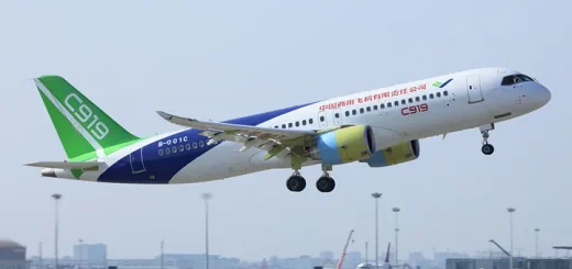 Chinese C919 aircraft commercial flights