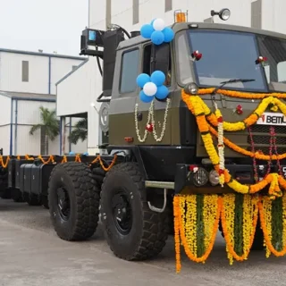 BEML 12x12 military truck