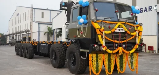 BEML 12x12 military truck