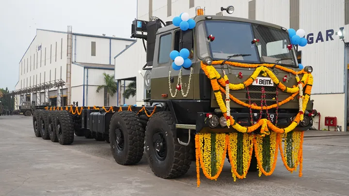 BEML 12x12 military truck