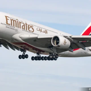 oldest Airbus A380 Emirates