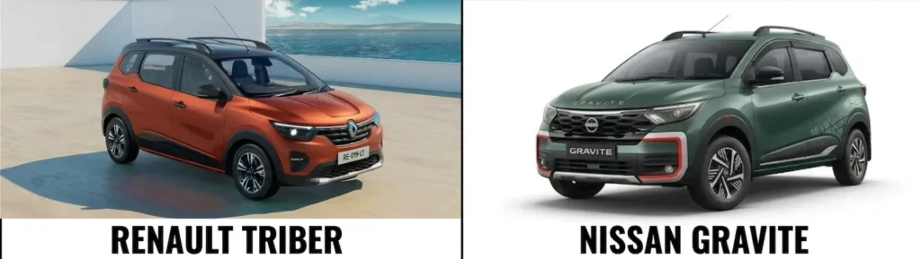 Renault Triber vs Nissan Gravite Below 8 Lakhs